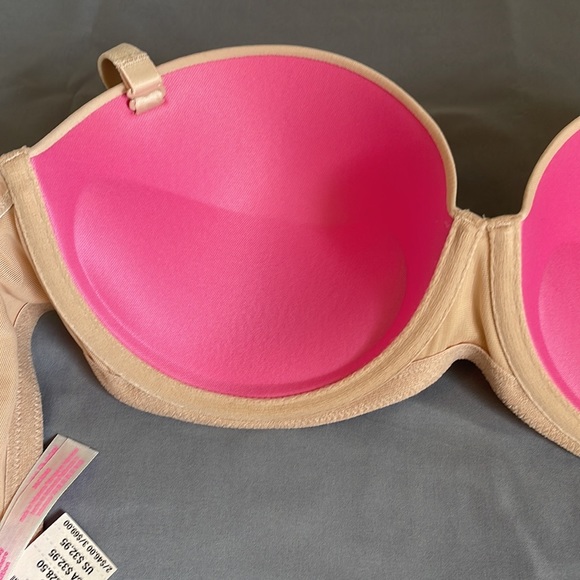 NWT Pink by Victoria’s Secret Where Everywhere Multi-Way Push-Up Cream 36C - Picture 5 of 13